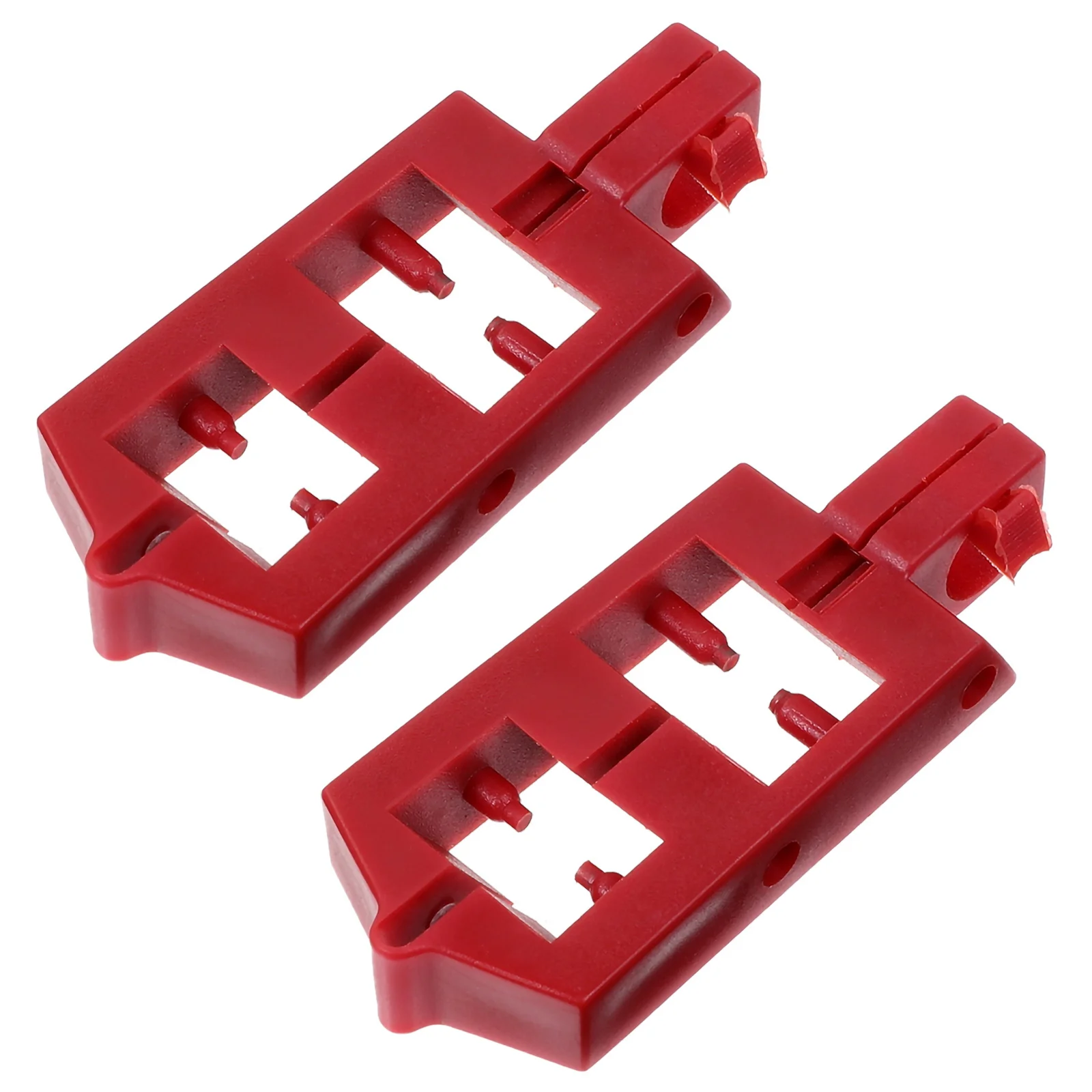 

2Pcs Red Circuit Lockout Mini Snap-in Type Clamp-on Lockout Up to 0.28inch Shackle Universal Electrical Safety