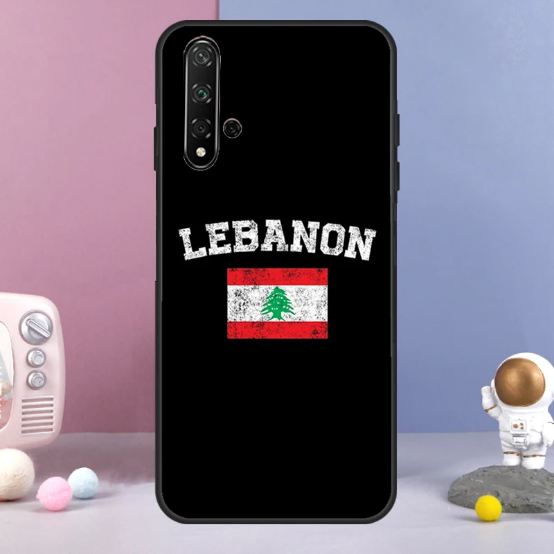 Lebanese Lebanon Flag Cover For Huawei Nova Y61 Y91 Y60 Y70 Y90 9 10 SE 11 Pro 5T 11i 8i 3i P20 P40 P30 Lite Case