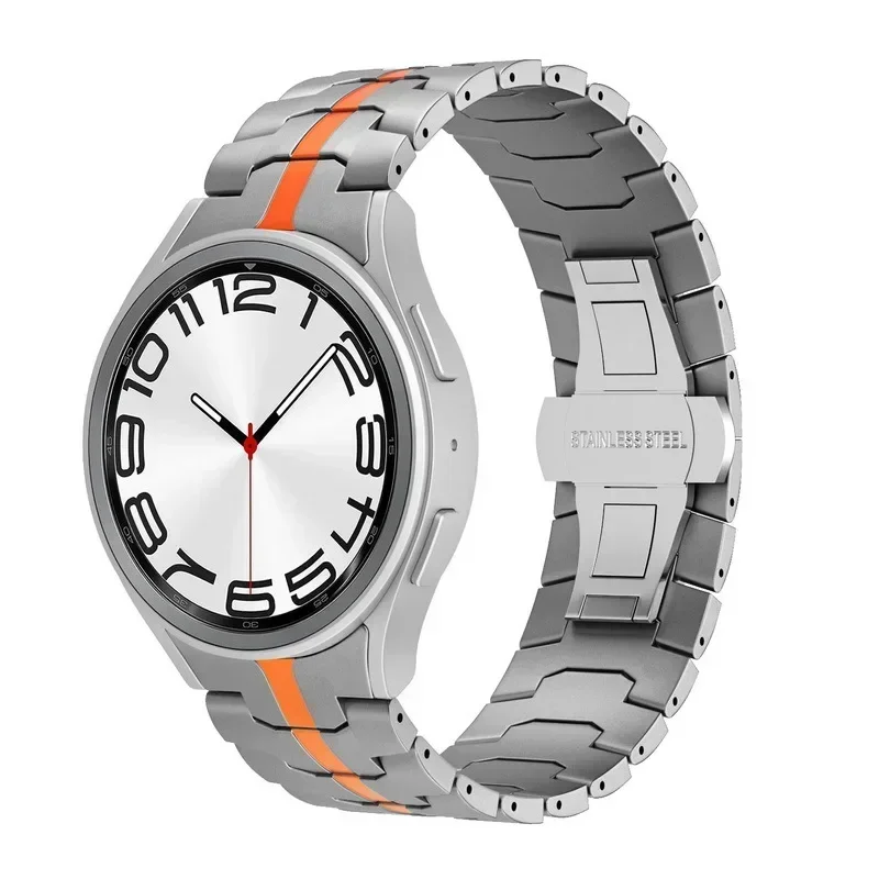 Correa de Metal para Samsung Galaxy Watch 4/5/6/7 44mm 40mm pulsera 4/6 Classic 46mm 47mm Correa de acero inoxidable 5 Pro Correa