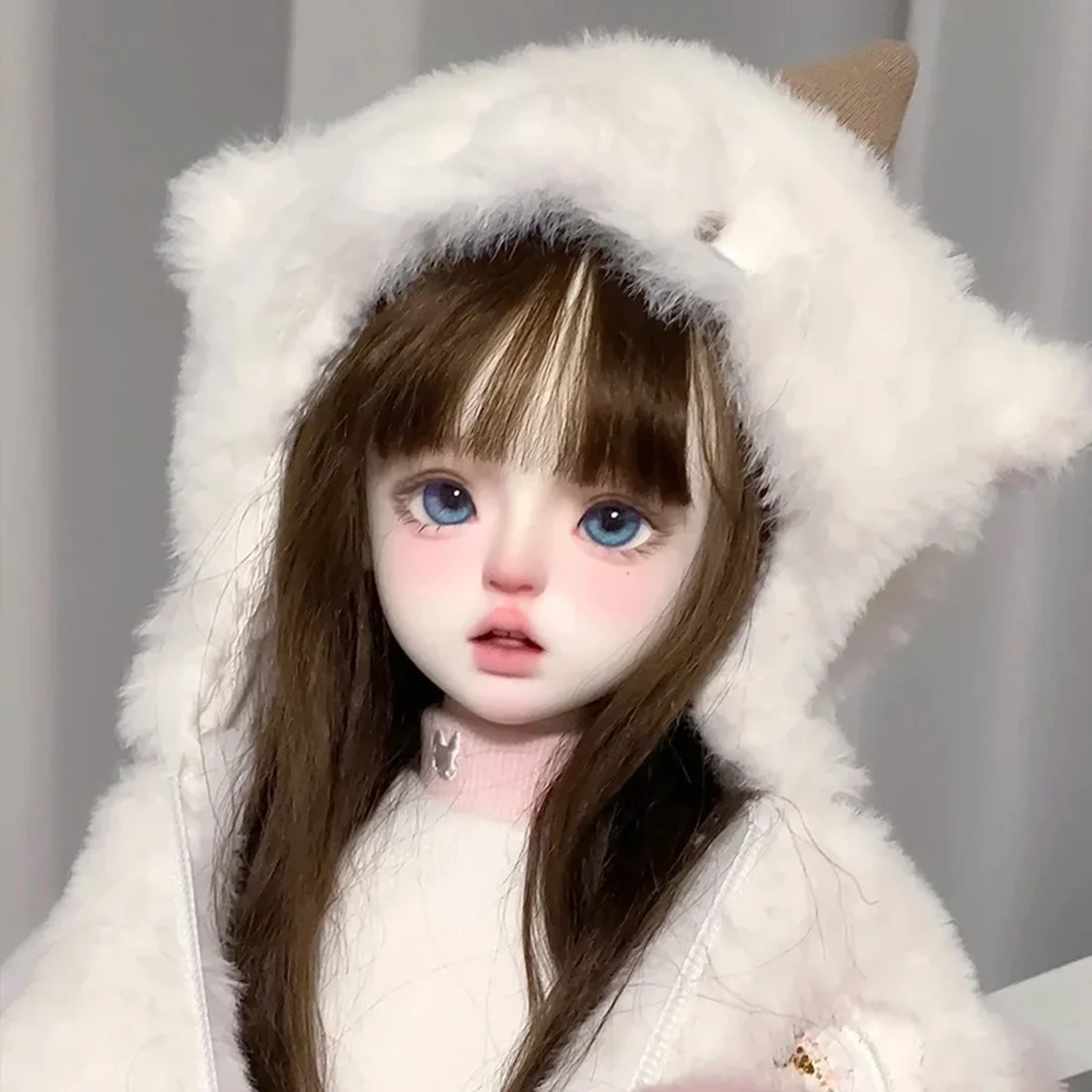 Nueva muñeca SD BJD 1/4 para niña, corte saki, maquillaje delicado, cara redonda, exquisita muñeca articulada móvil de alta calidad, nuevos juguetes en stock