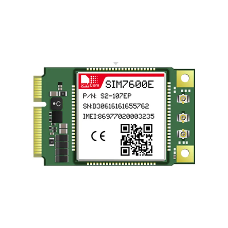 

SIMCOM SIM7600E Mini Pcie Multi Band LTE CAT1 module not SIM7600E-H Cat 4 module B1/B3/B5/B7/B8/B20/B38/B40/B41