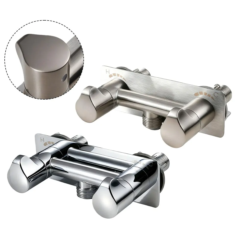 

4inch RV Shower Faucet Valve Heavy-Duty Camper Shower Diverter Replacement For Indoor And Outdoor Use Stainless Steel RV Parts