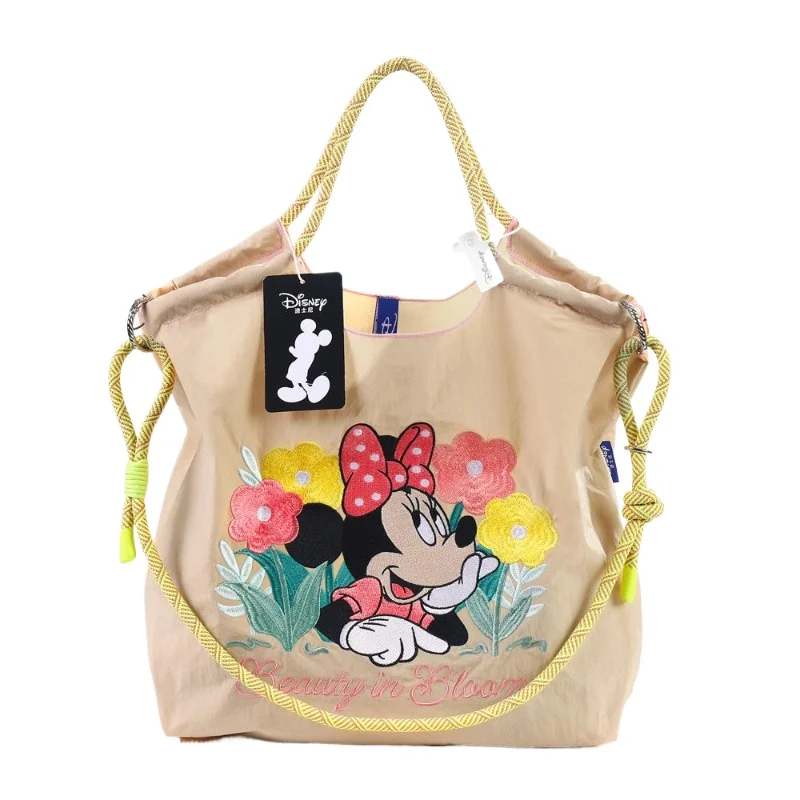 

Disney Mickey Mouse Shoulder Bag for Women Large Capacity Lightweight Portable Handbag Luxury Designer Shopping Bag