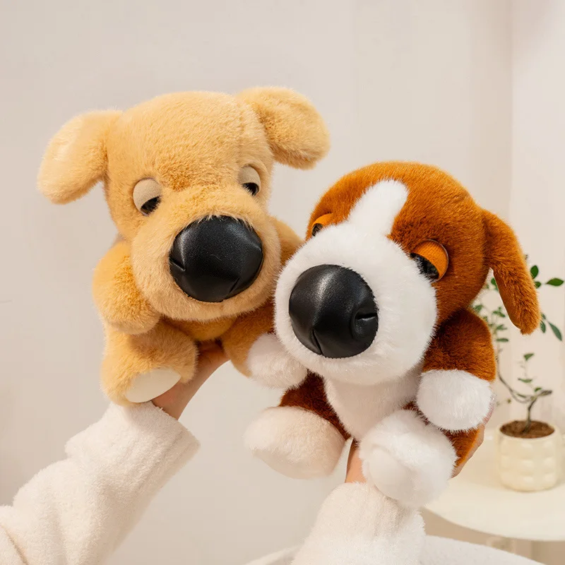 Stuffed Animal 6 Styles Plush Dog Light Brown White Gray Husky Orange Corgi Cute Cartoon Soft Fabric Home Decor Birthday Gift
