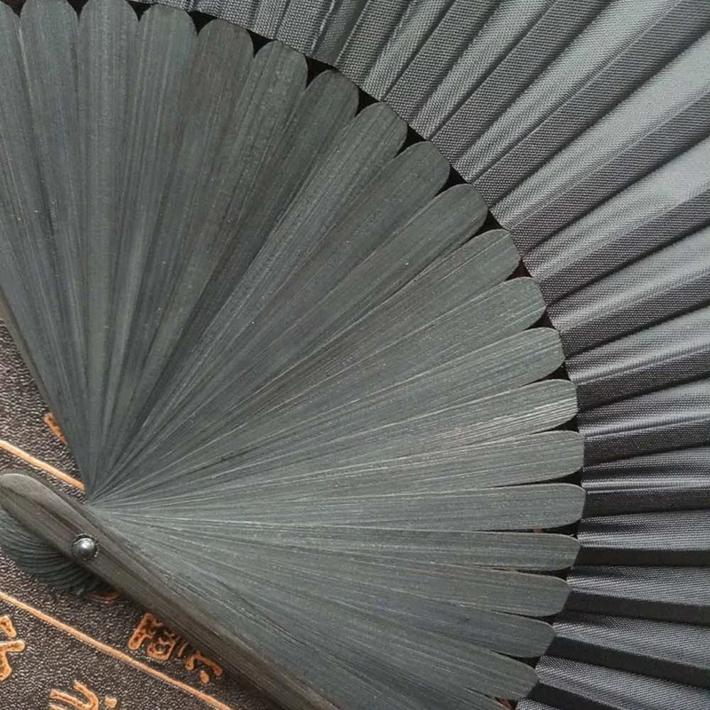 Black Hand Fan Vintage Folding Fans Wedding Party Favor Supplies Dance Home Party Folding Decorative Fans
