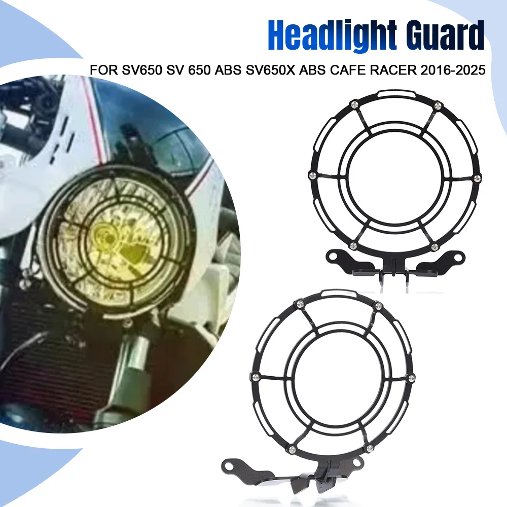 

Motorcycles Headlight Grille Grill Guard Cover Protection For Suzuki SV650 SV 650 ABS SV650X ABS Cafe Racer 2016-2023 2024 2025