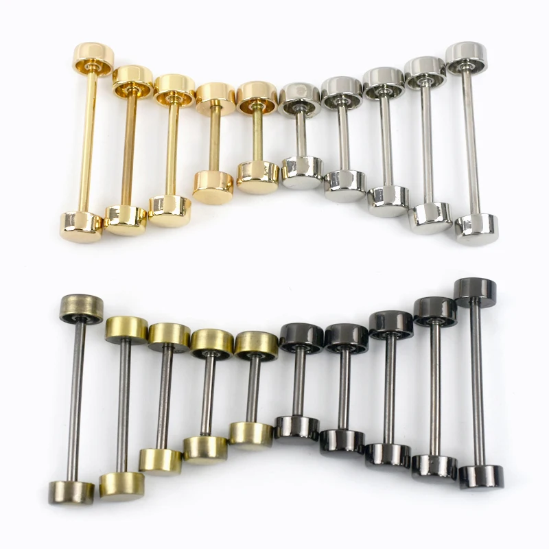 10Pcs Deepeel Detachable Wheel Screw Buckle 15-40mm Metal Barbell Clasp HandBag Strap Handle DIY Luggage Hardware Accessories