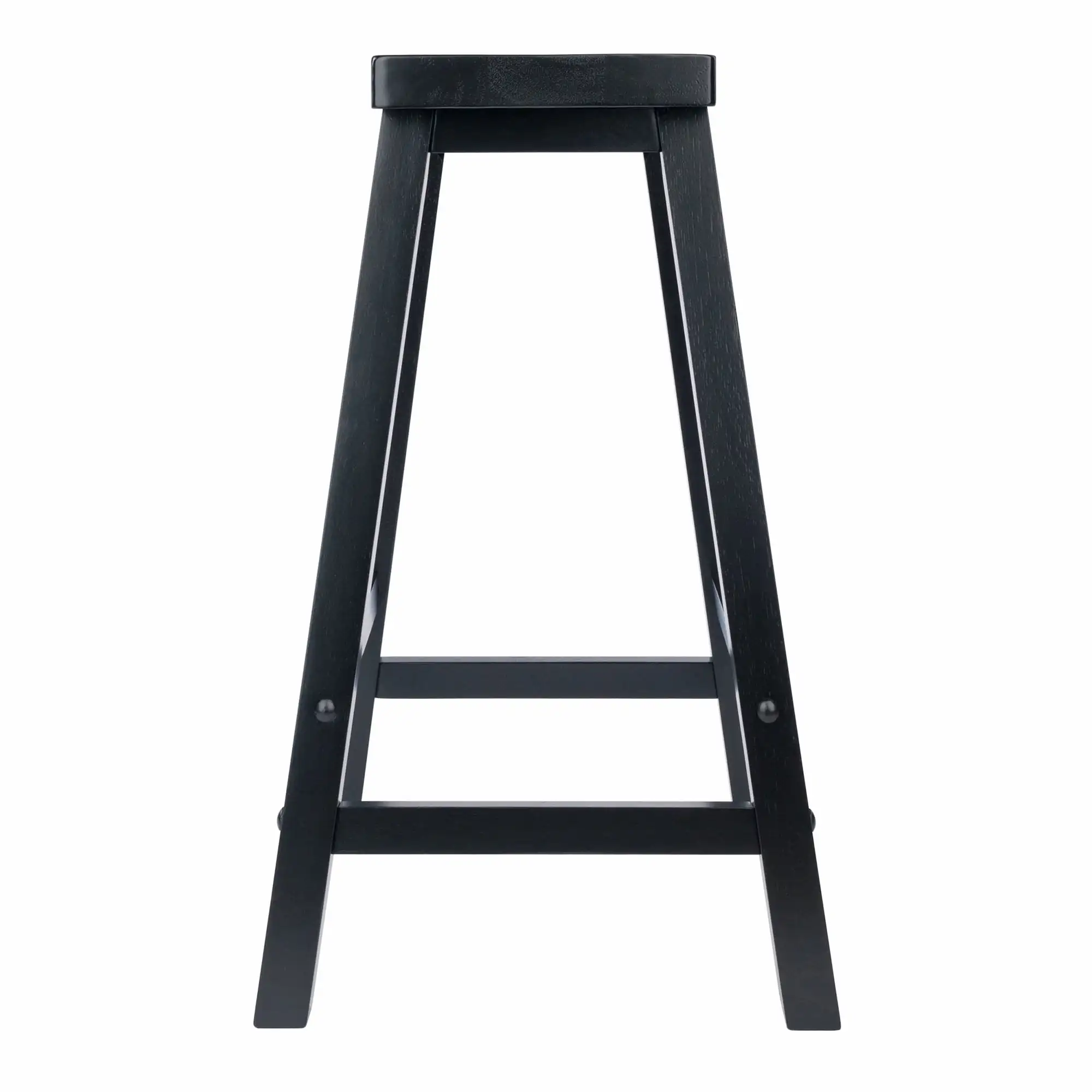 Assento sela madeira Winsome, Counter Stool, acabamento preto