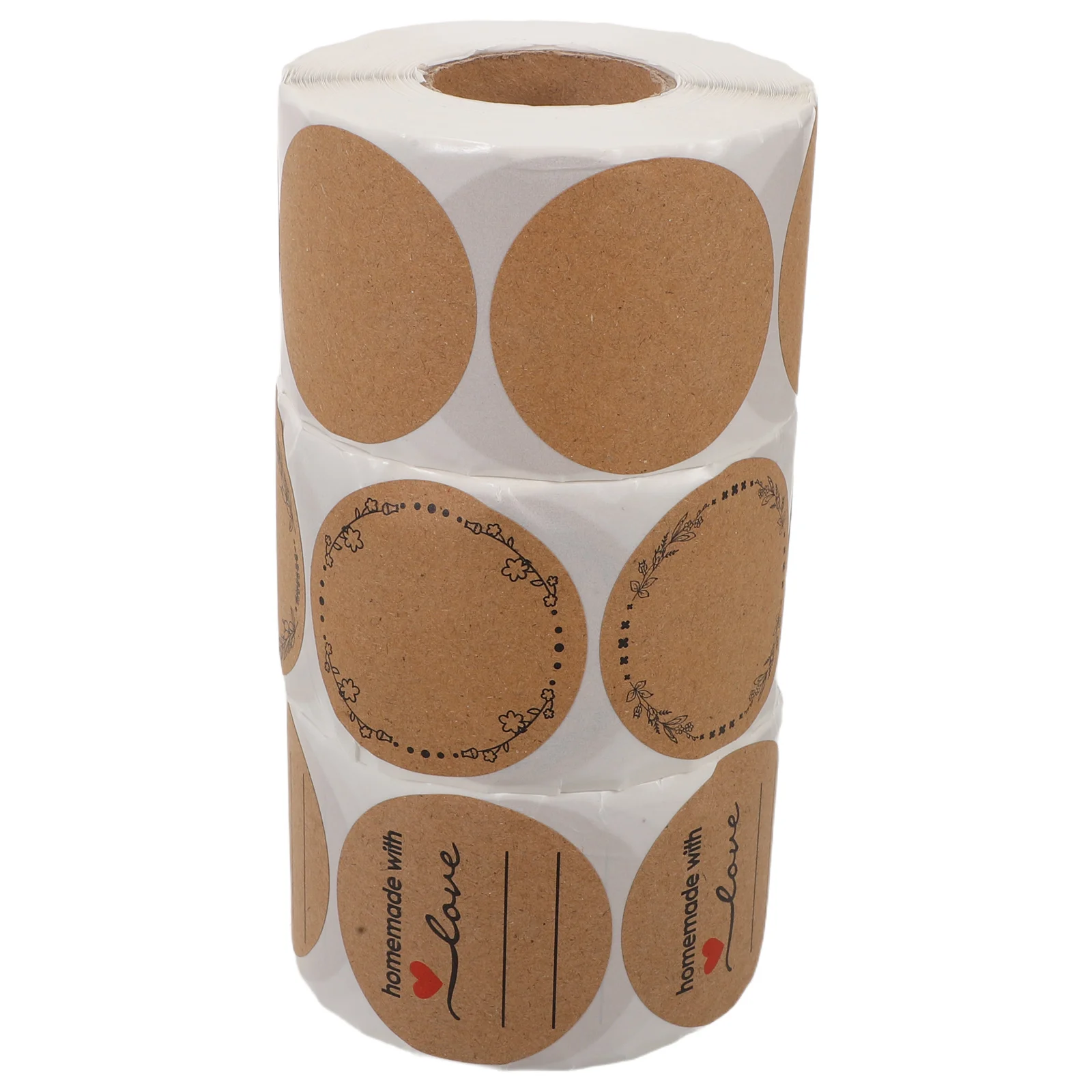 

3pcs 3.34 Inch Round Thermal Labels Kraft Paper Self-Adhesive Stickers Sealing Label For Envelope Jar Packaging Box Name Tag