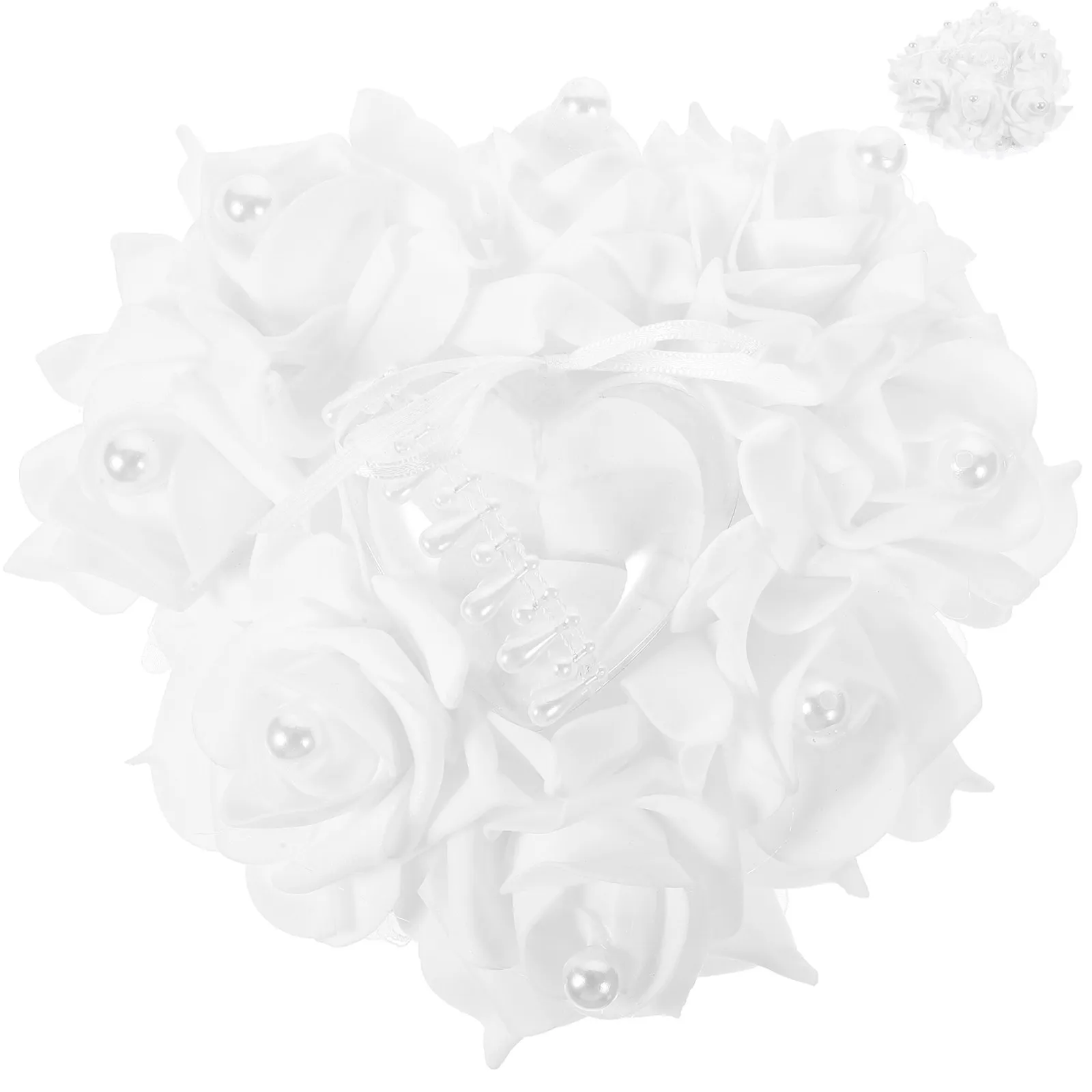 

Heart Shape Ring Box Premium Foam Pearl Fabric Construction Ring Storage Case for Wedding Engagement Rings Jewelry Display