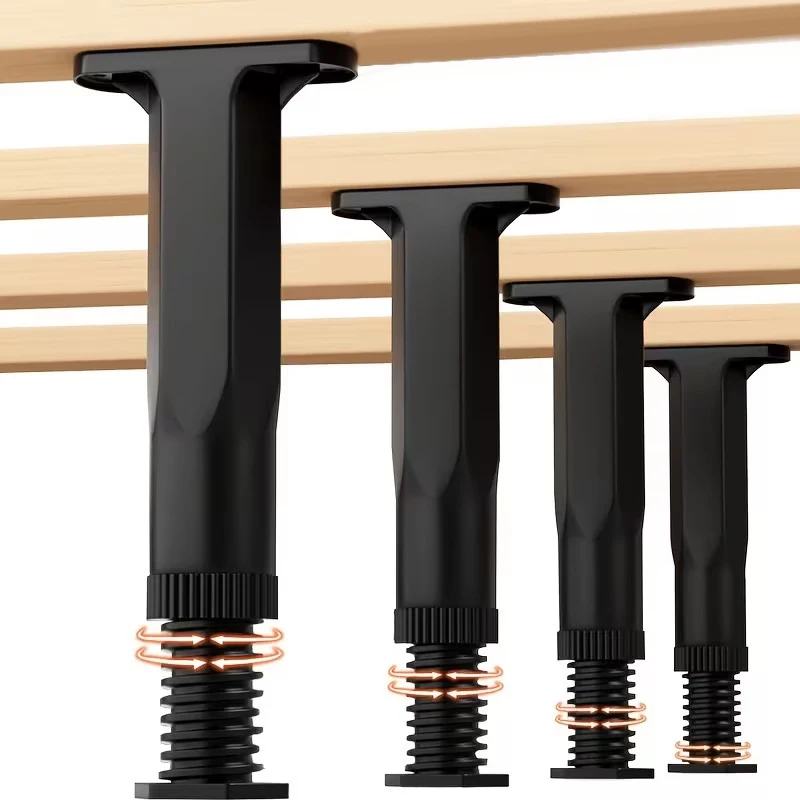 **Heavy-Duty Adjustable Height Bed Frame Support Legs Furniture Support Columns Universal For Bed, Sofa, Cabinet, Dresser, Table