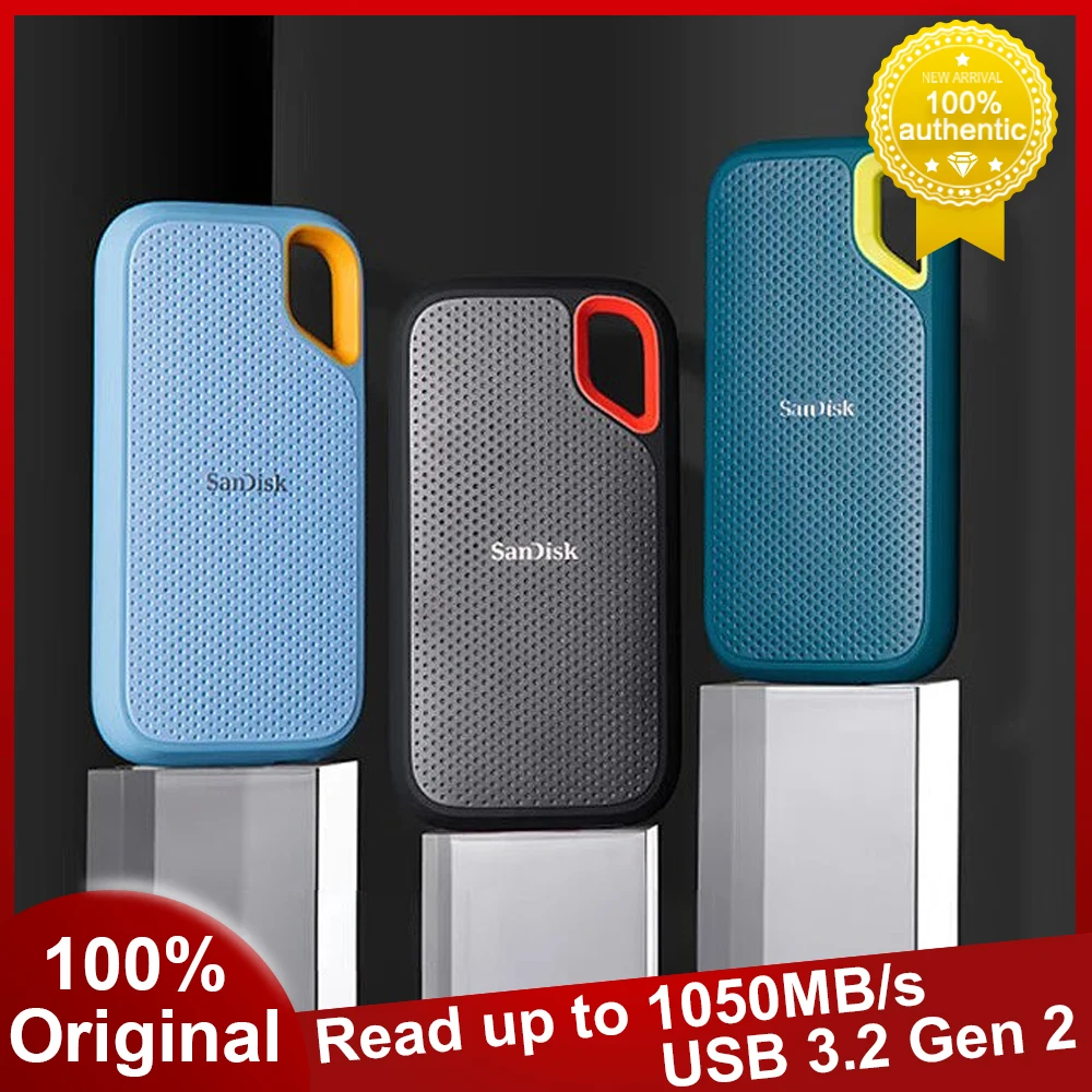 Оригинальный портативный SSD Extreme E61 USB 3.2 Gen2 Type C, мобильный накопитель, внешний твердотельный накопитель, жесткий диск Оригинальный портативный SSD Extreme E61 USB 3.2 Gen2 Type C, мобильный накопитель, внешний твердотельный накопитель, жесткий диск