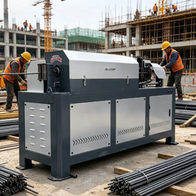 Overload Protection CNC Automatic Steel Bar Straightening Cutter Safe Construction Site Processing Machinery