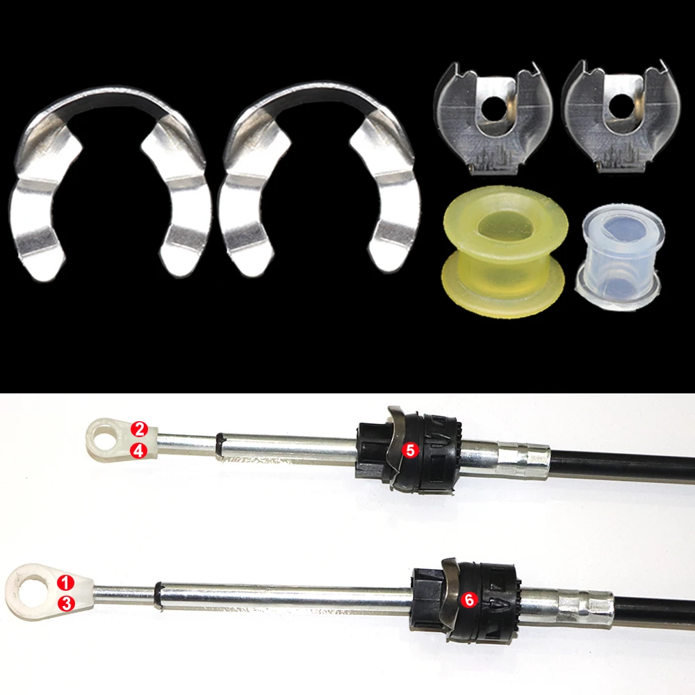 

Manual Shift Cable Gearbox Control Bushing Lock Washer Gear Selector End For Tiguan Golf 4 Jetta Passat A3 Ibiza Toledo Octavia