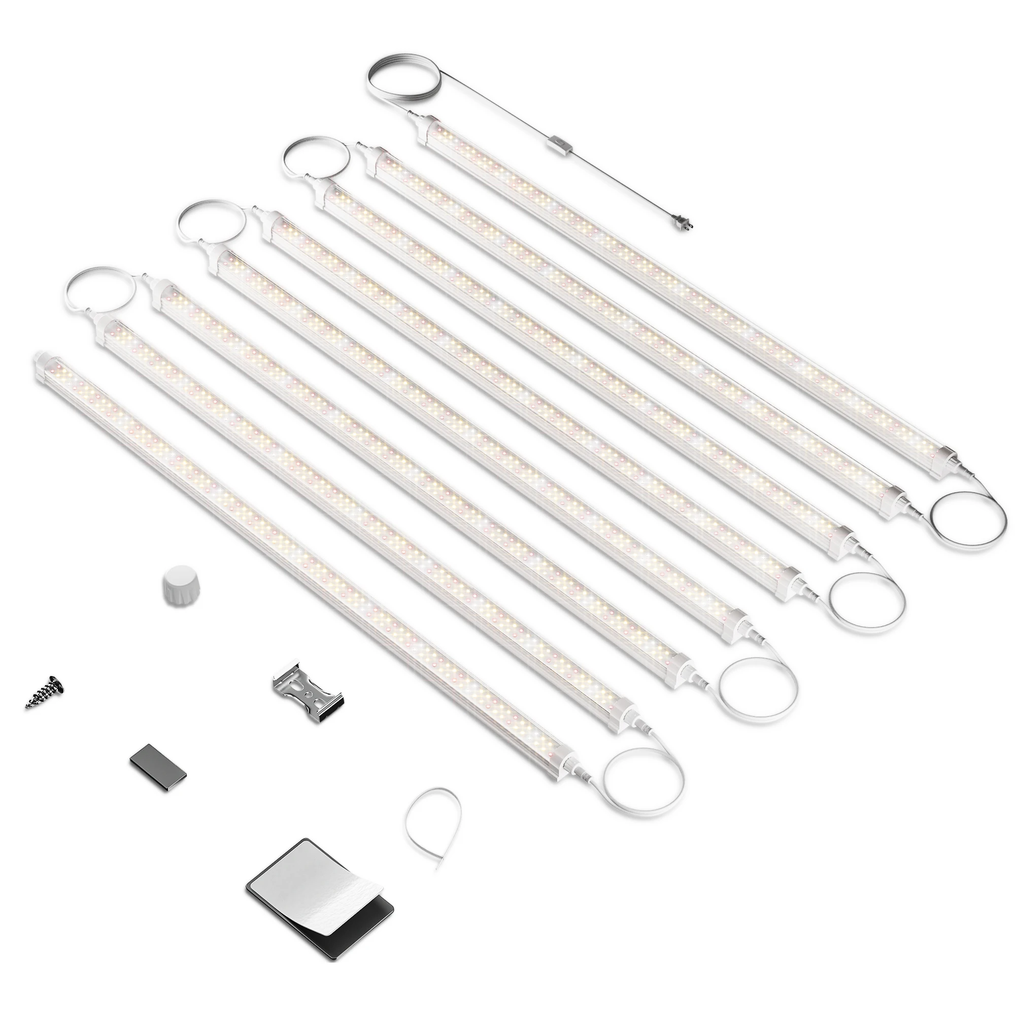 2026 Spider Farmer 3FT 8 Pack 25W/Strip IP65 Waterproof Attachable Dimmable Full Spectrum LED Grow Light Strip for Indoor Plants