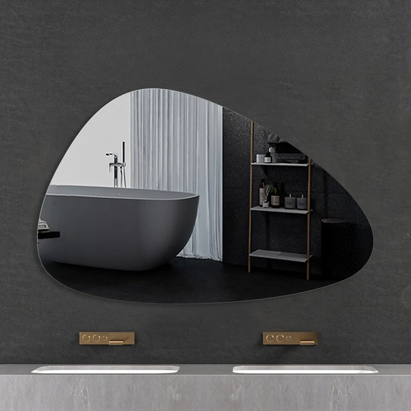 

Espejos De Baño 1Pcs Led Bathroom Mirrors Irregular Intelligence Illumination Mirror Adjustable Backlight Espejos Bedroom