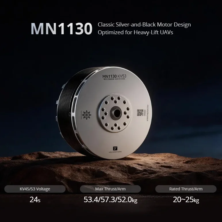 T-MOTOR MN1130 High Quality 24V 48V 2926W High Torque Brushless Bldc Rc Multi-Copter Aircraft Drone Motor