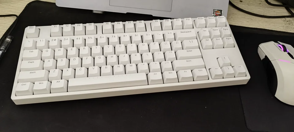 IKBC 有線 C87 チェリーMX ブラウン レッド ブラック メカニカルキーボード TKL 87キー NKRO ゲーミングキーボード