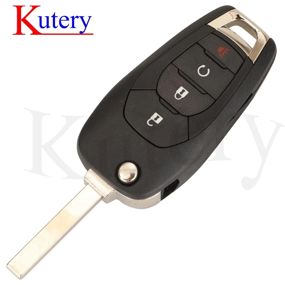 kutery 2/3/4 Buttons Flip Fernschlüsselfob Shell-Fall für Chevrolet Cruze Aveo 2014-2018