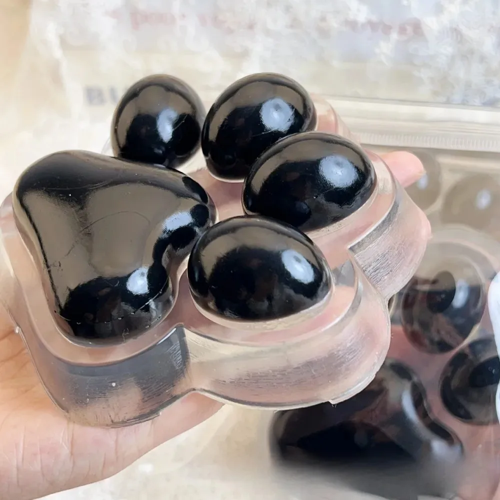 1PC Big Cat Paw Squishy Toy Clear Squeeze Stress Relief Toy Pinching Squishy Executive Desk Toys Stress Balls Kids Adults Gift
