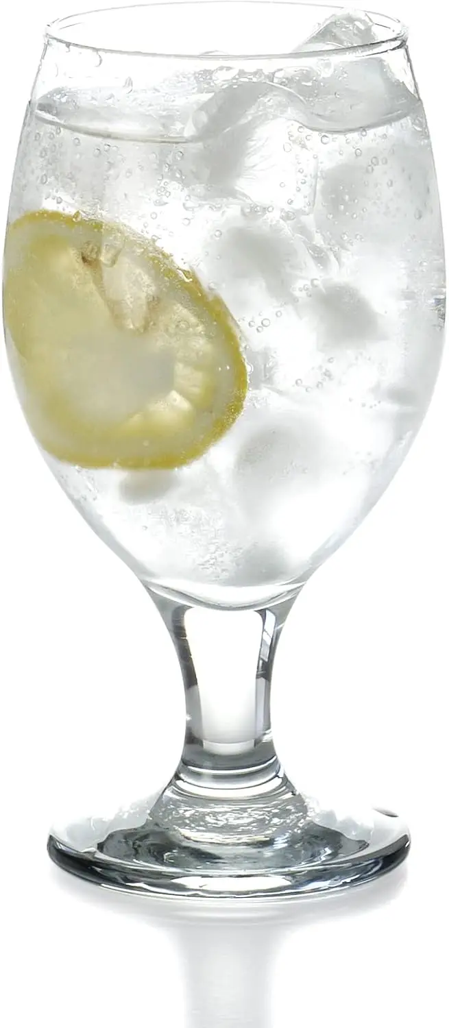 

Belluno Classic Clear Glasses for Water, Juice, Liquor - Wine Goblets - Set of 4 (13.5 Ounces)