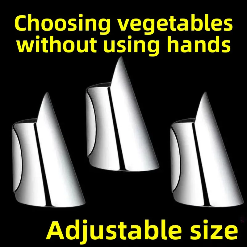 

Защитный чехол для пальцев из нержавеющей стали для чистки чеснока и бобов, защитные перчатки для большого пальца, защита рук для взрослых