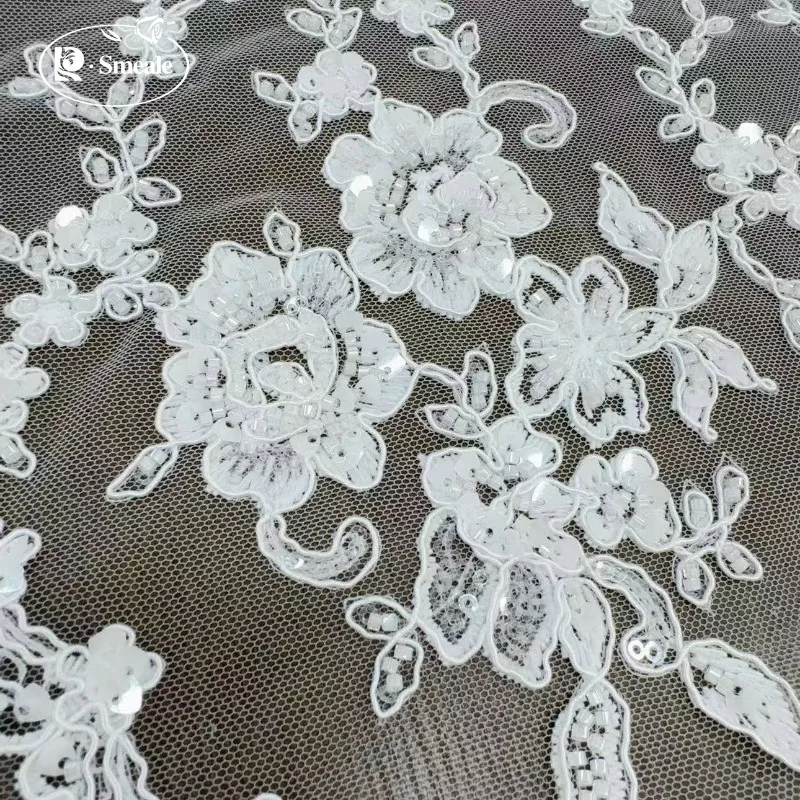 european-style-bead-embroidery-wedding-lace-fabric-sewing-supplies-diy-home-decoration