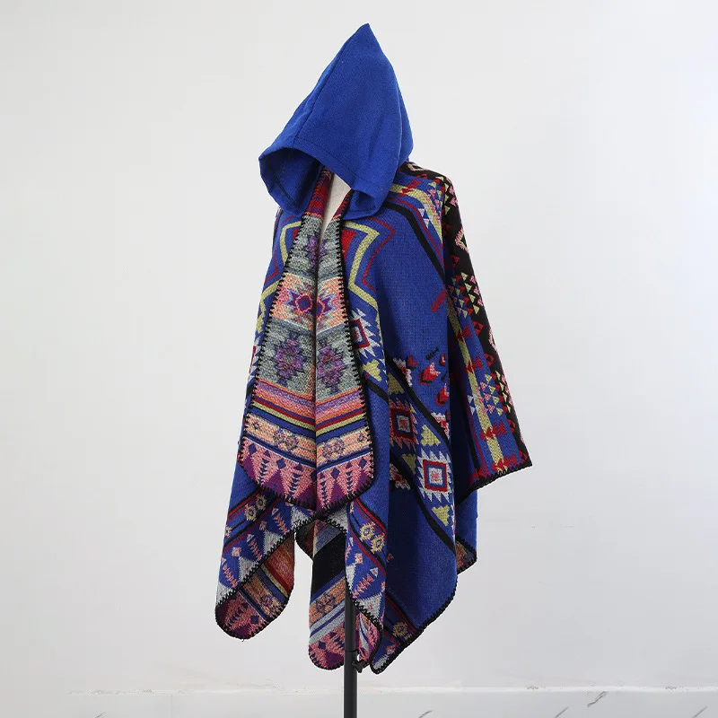 رجل المعطف تقليد الكشمير الألبكة على غرار سترة واقية العرقية تنوعا السفر عباءة دافئة انفصال لقضاء عطلة موضة الرأس P2