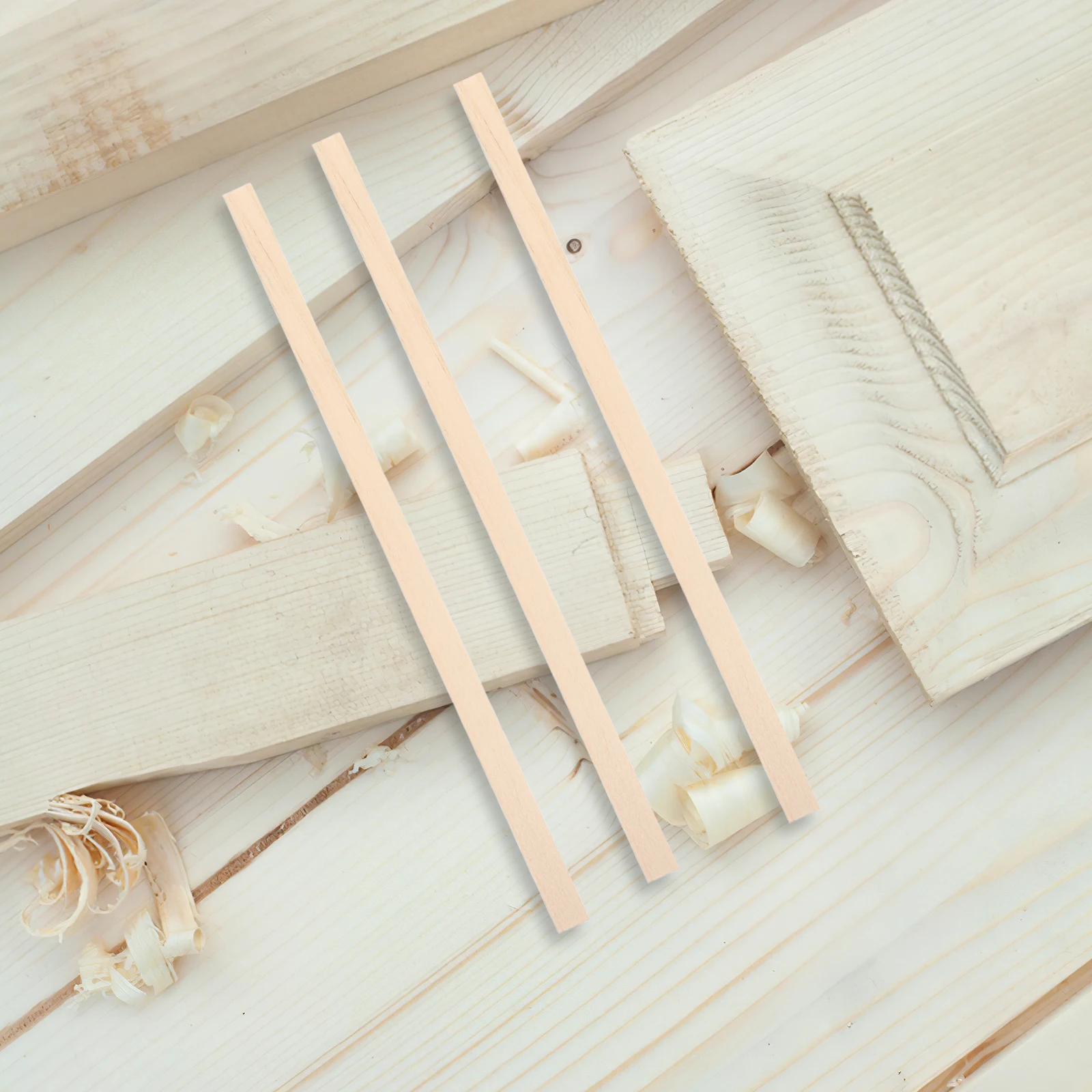 

60pcs Diy Wood Sticks Square Hardwood Dowels Unfinished Craft Sticks For Home Decor Projects Painting Crafts 25X1Cm