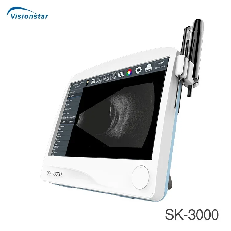 SK-3000ABP RetiWave1200 แบบพกพา All-in-one Professional Ophthalmic Eye Ultrasound เครื่อง A B P Scanner