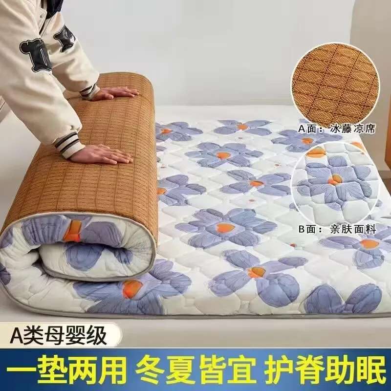 

Tatami Mattress Double Sided All Seasons Summer Rattan Mats Soft Cushion Sleeping Pad Floor Mat Bedroom Dormitory Single Bed