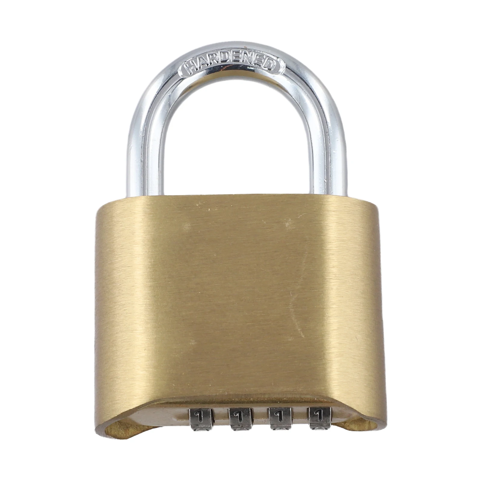 

Цифровой замок, как показано на рисунке. Замок безопасности. Механизм блокировки. Сопротивление подглядывания. Латунный материал. Четырехзначная комбинация.