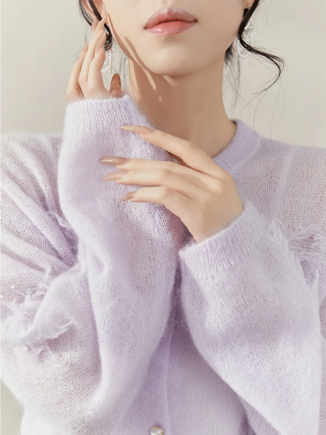 

Свободный вязаный кардиган в корейском стиле с бахромой, модный, для ранней осени, с длинными рукавами