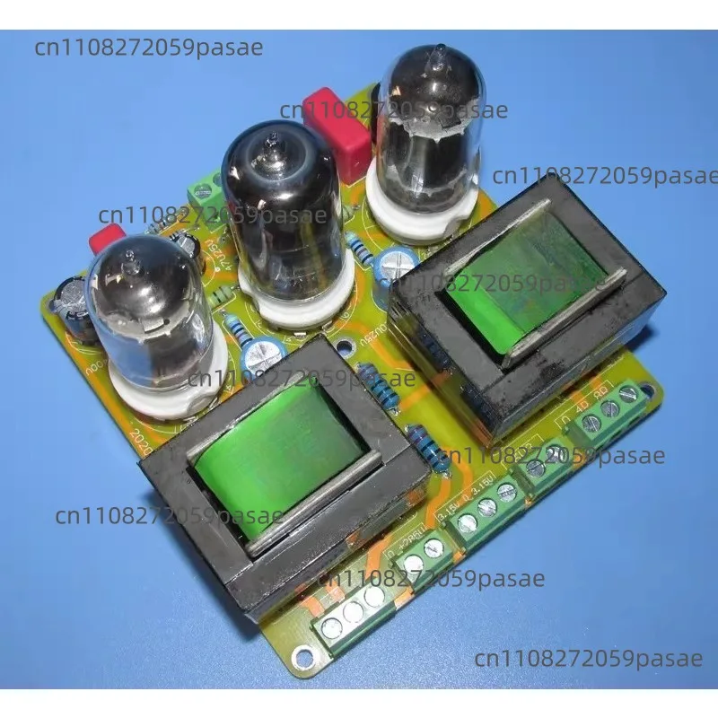 6N1-driven 5686 tube single-ended Class A stereo amplifier board 2Wx2 Three small 9-pin JCDQ79E tubes