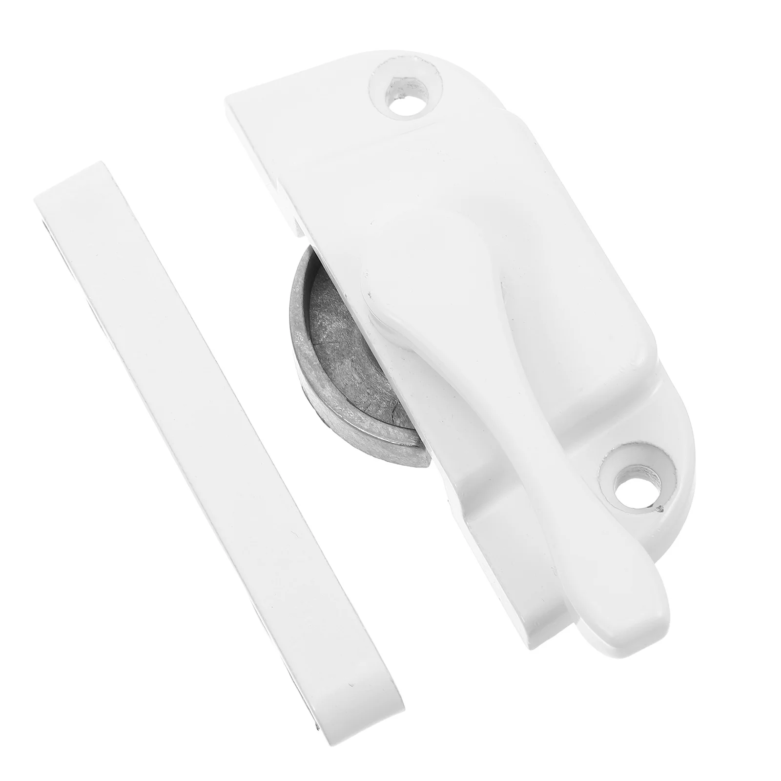 1 مجموعة 1 مجموعة قفل نافذة الباب الفولاذ المقاوم للصدأ سلامة الهلال قفل قفل مزدوج لانزلاق وشاح ويندوز قابل للتعديل أمن الوطن