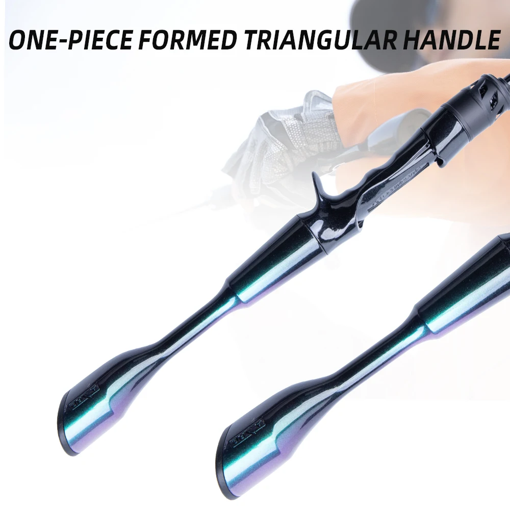 FISHINGFANS LS سوبر ضوء دليل عالية الكربون UL خفيفة مدبب مقبض الصلبة تلميح 1-7G إغراء الغزل الصب الصيد رود