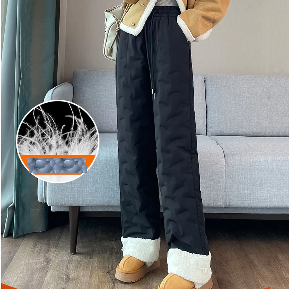 Cotton Plush Pants Women's Joggers Casual Winter Lambswool Warm Thicked Sweatpants Female Oversized Plus Size Fleece Trousers