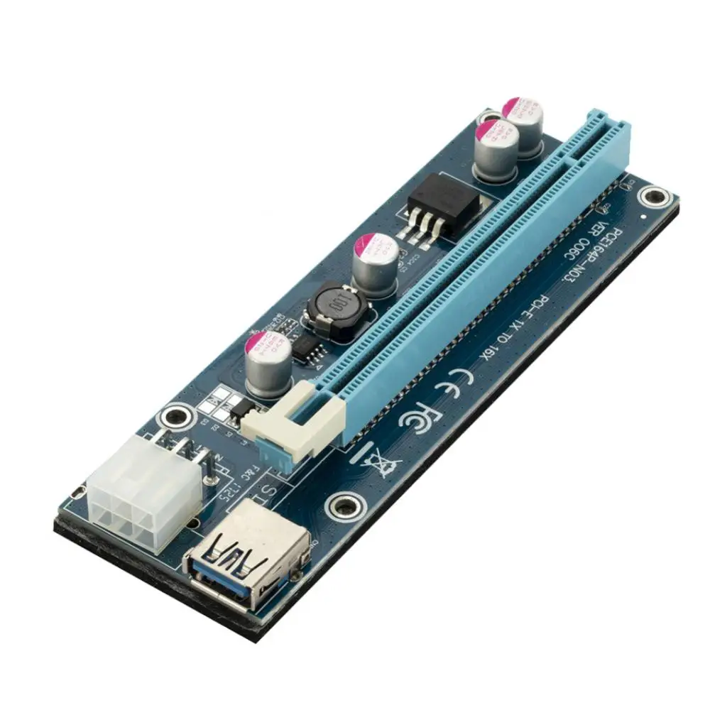 60cm Przedłużacz karty graficznej Pci-e 1x Przedłużacz adaptera Pci-e do Pcie Elektronika użytkowa Karta adaptera Pcie Przenośna