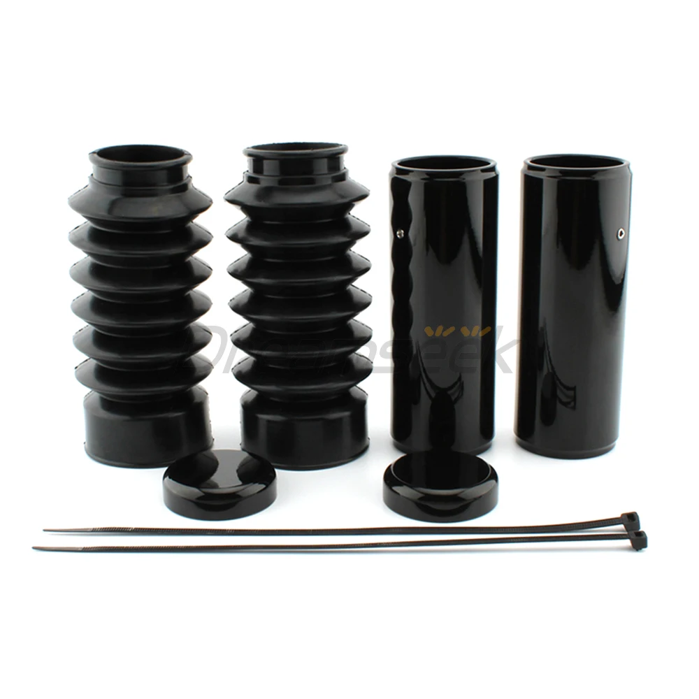 

Full Fork Cover Gaitors Boot Tube Cap for Harley-Davidson Sportster Forty-Eight XL1200X X48 16-22 Upper Lower Fork Cover Gaiters