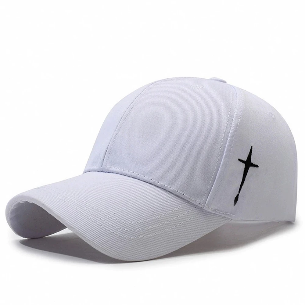 Fashion Side Embroidered Water Drop Cross Patterns New Spring Baseball Caps Sports Snapback Hat Make Face Look Slimmer