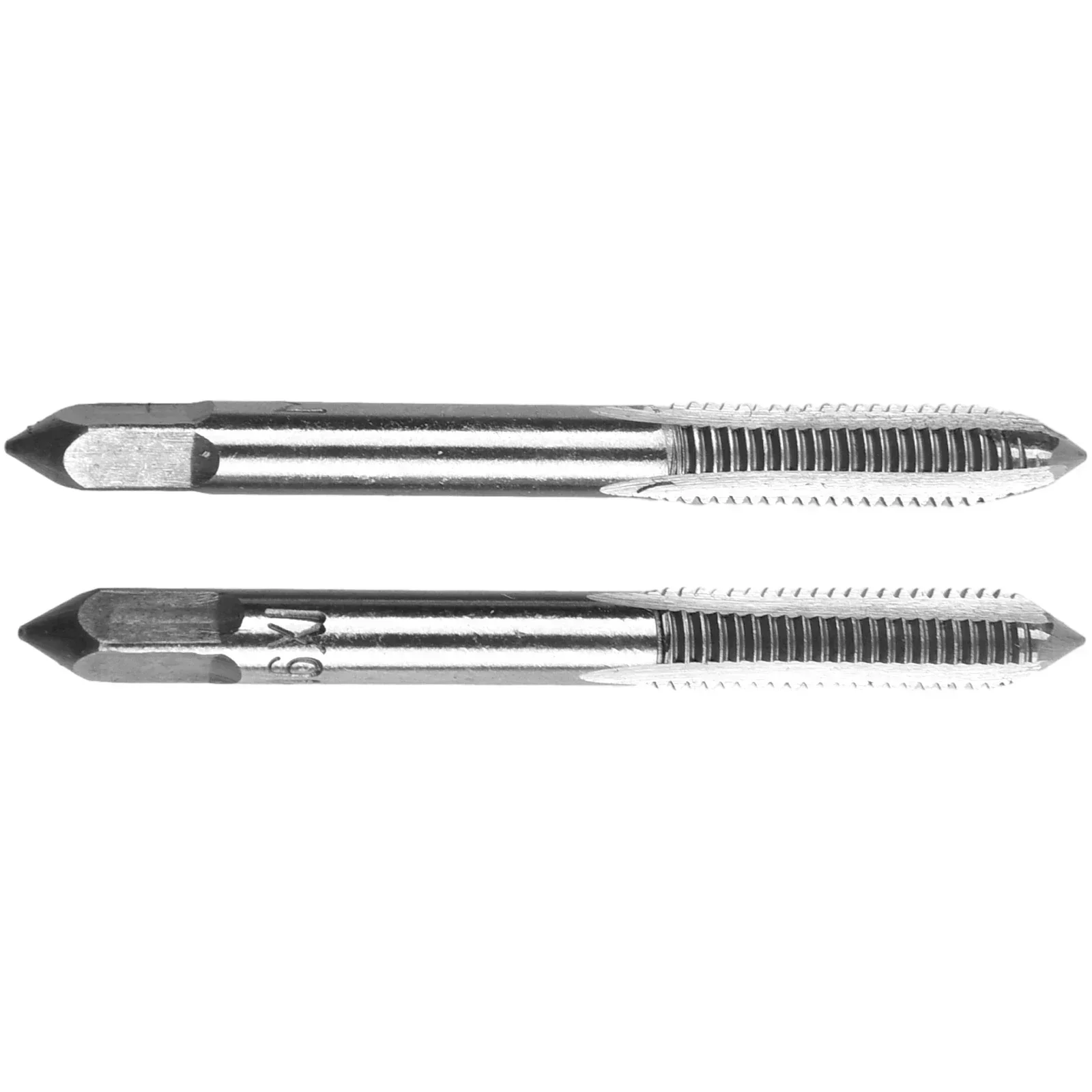 2pcs Thread Tap Set M3-M16 HSS Screw Tap Drill Bit Set Silver Straight Flute Plug Tap M3x0.5 M4x0.7 M5x0.8 M6x1.0 Hand Tools