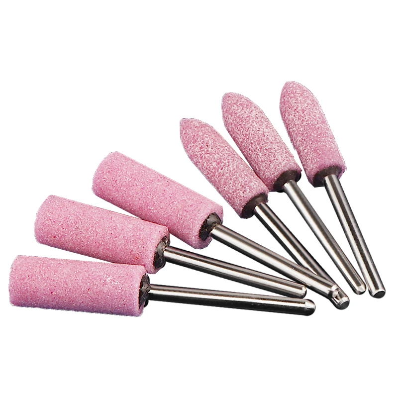 Extended Flint Red Corundum Grinding Wheel Grinding Head Circular Small Electric Drill Grinding 3mm