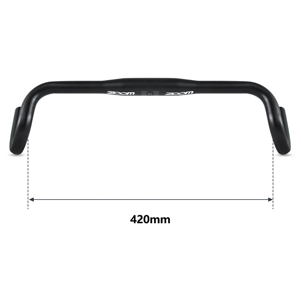 ZOOM Drop Bar Handle Road Bike Handlebar 31.8x540mm Bicycle Bent Ultralight Aluminum Alloy Handlebar Road Bike Accessories