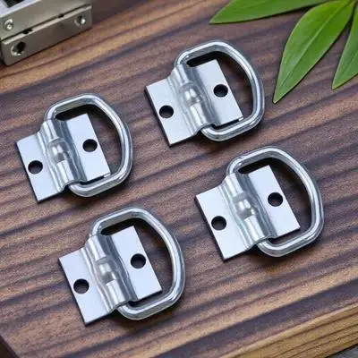 

4pcs D Anchors Heavy Duty 1200Lb Load Capacity Forged Lashing Rings Lashing Rings Heavy Duty For Trailer Truck Kayak Atv Van