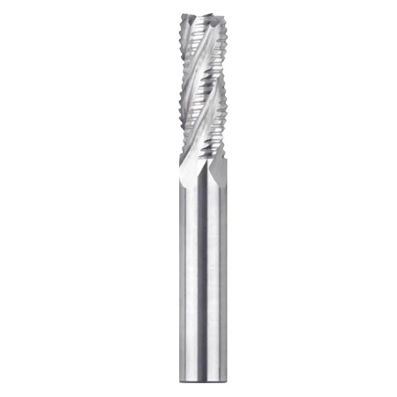 ROMTIC High-speed Steel 4-Flute Rough Endmill For Aluminum CNC Mechanical Machining Center Milling Cutter Tools