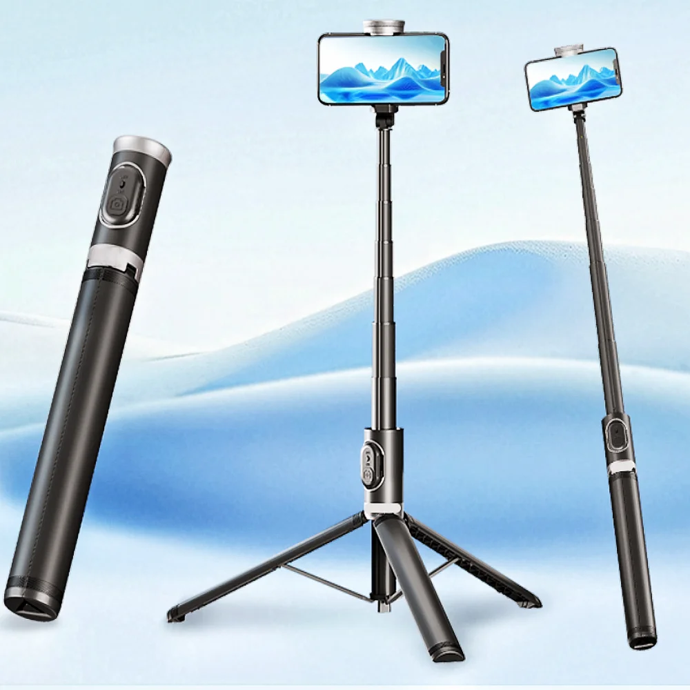 

1,7 м автоматический всплывающий расширяемый штатив для селфи-палки для съемки мобильных телефонов, беспроводной Bluetooth, дистанционный дополнительный светильник