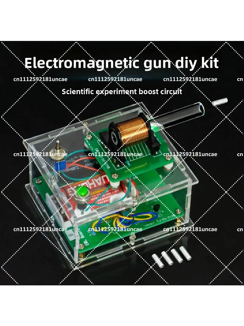 Electromagnetic Coil Launcher DIY Kit Soldering Practice Board Electronics Educational STEM Project