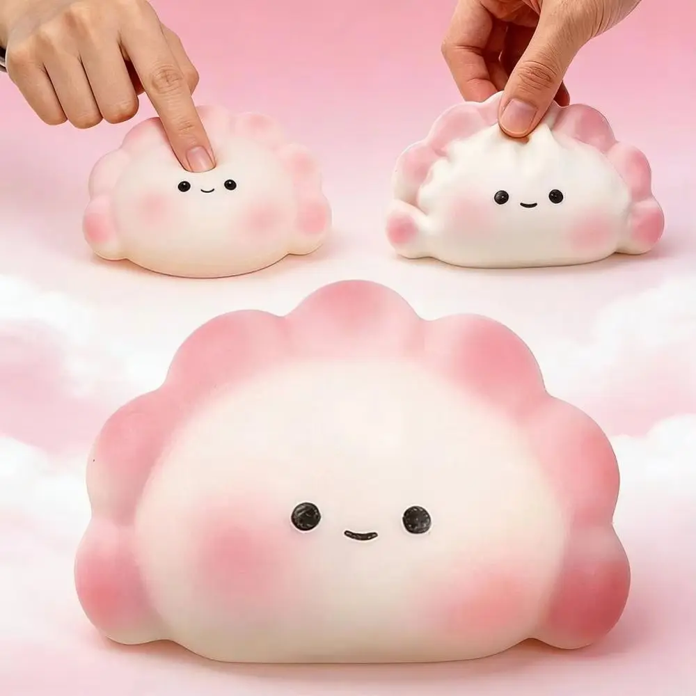 Cute Slow Rising Dumpling Squeeze Scented Kawaii Soft Steam Bun Squishy Elastic Creative Sensory Fidget Boys