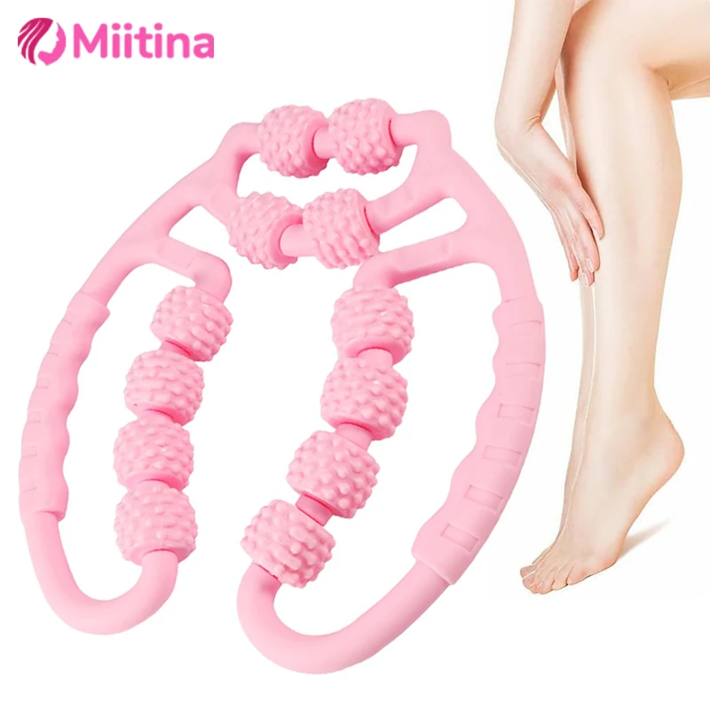 

12 Wheel Fascia Muscle Roller, Cellulite Roller, Massage Roller for Calf,Arm,Reduce Cellulite Relieve Muscle Soreness Thigh