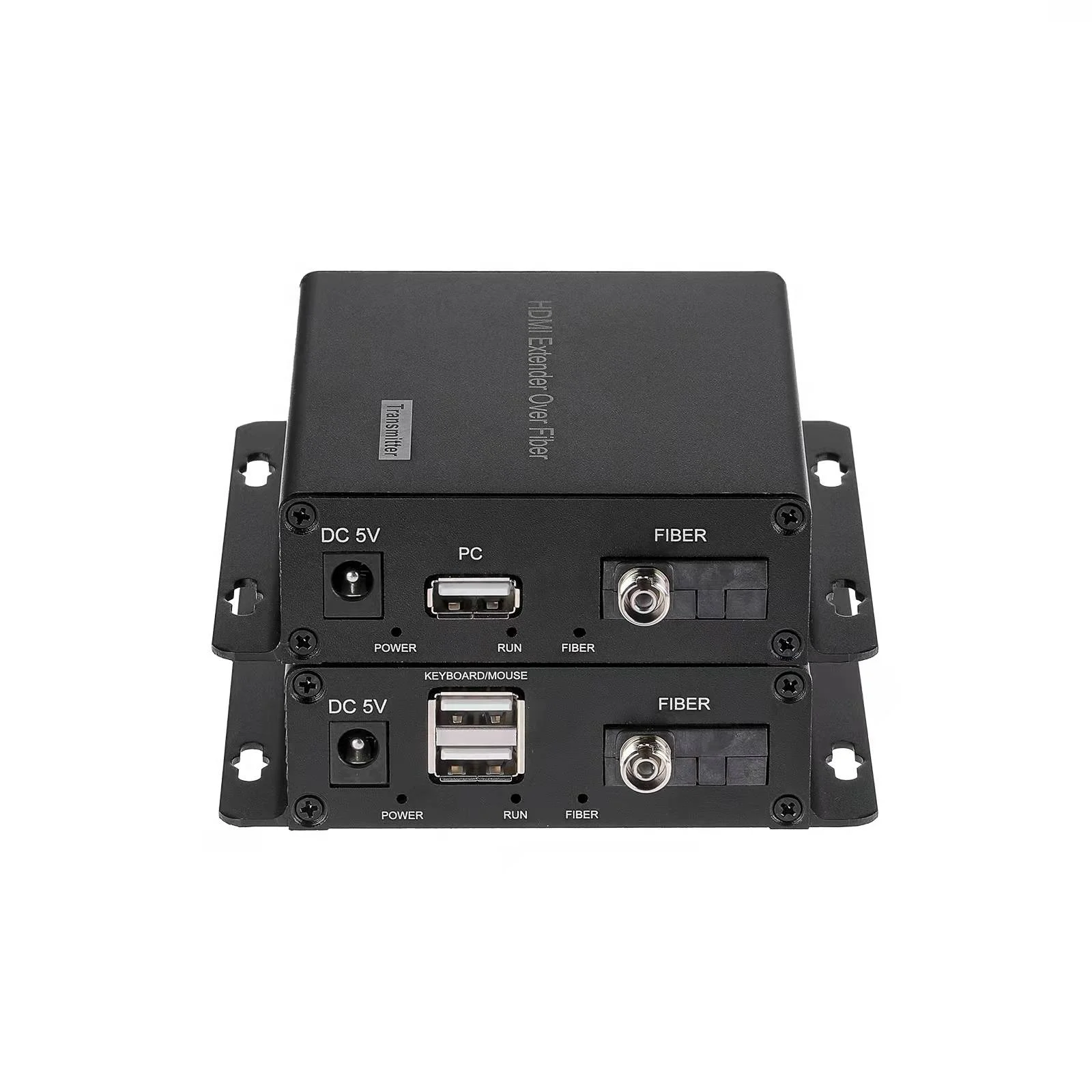 20km HD MI extender Over fiber optic with Fiber FC port support KVM USB keyboard mouse video converter